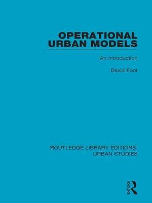 cover image of Operational Urban Models